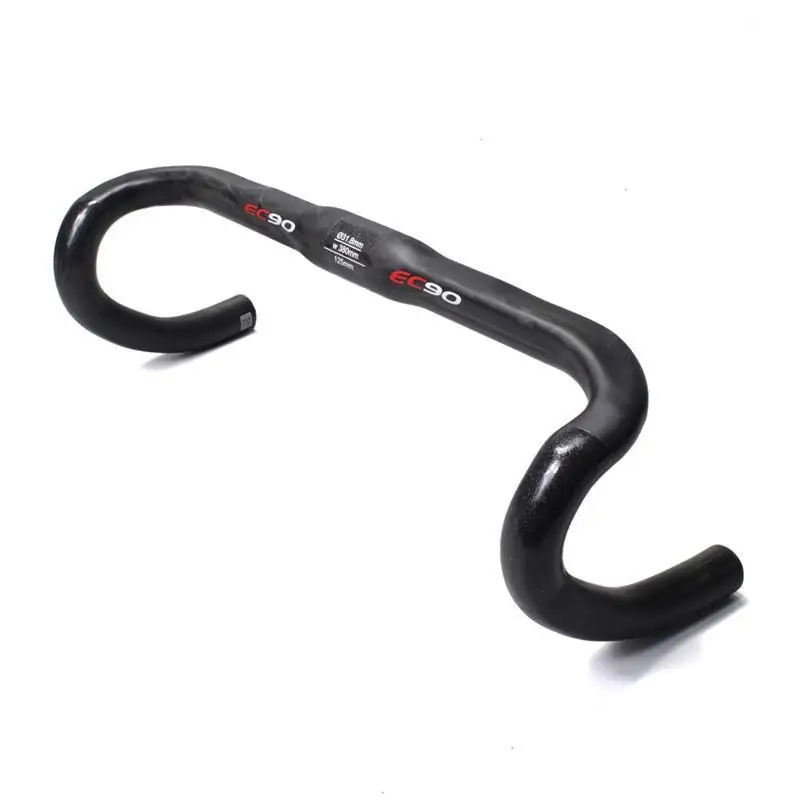 EC90 Road Bicycle Carbon Handle Bar 3K Full Carbon Fiber Bike Handlebar Bent to 380mm Cycling Drop Bar matte