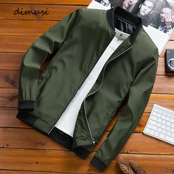 DIMUSI Men's Bomber Jackets Male Outwear Slim Fit Aviator Coats Fashion Man Streetwear Hip Hop Baseball Uniform Jackets Clothing