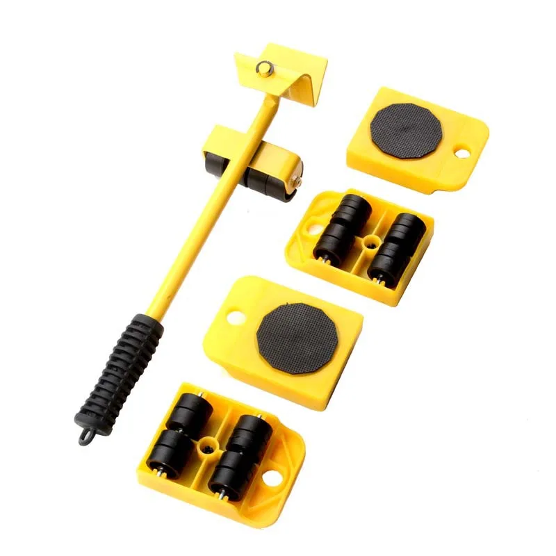 5Pcs/set Furniture Lifter Sliders Kit for Home Shop Lifting Moving Heavy Duty Furniture Remover  Hand Transport Tool