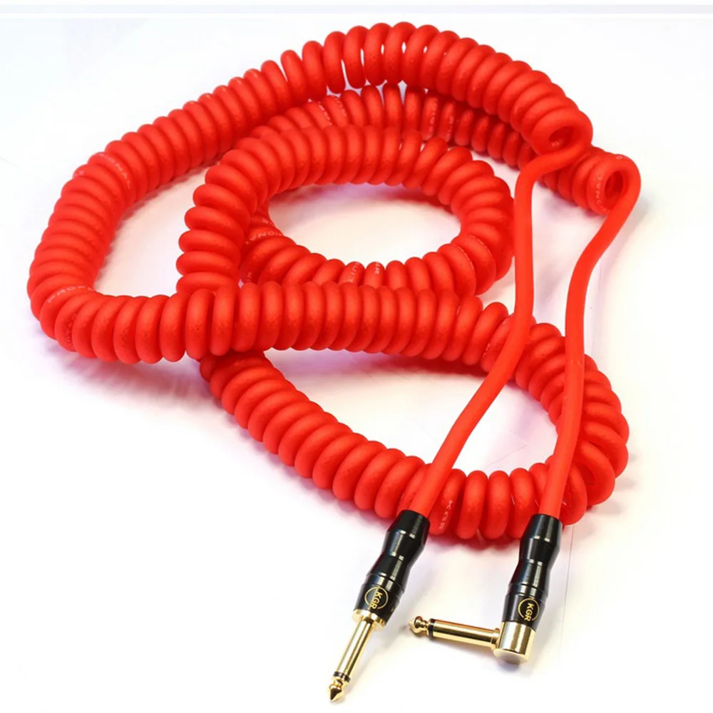 KGR Genuine Spring Guitar Cable Guitar Cable Phone Cable Music line fever noise shielding high quality