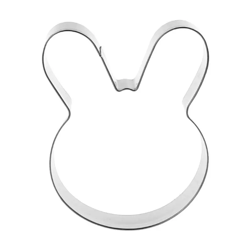 Easter Rabbit Bunny Head Stainless Steel Cookie Cutter Cake Baking Chocolate Mold Fondant Pastry Biscuit Mould DIY Crafts Y5LF