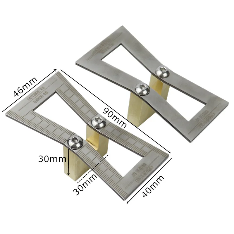 Dovetail Marker 1:5&1:6&1:7&1:8 Dovetail Gauge Guide Template For Hand Cut Wood Joints Slopes Scriber Marking Carpentry Tools