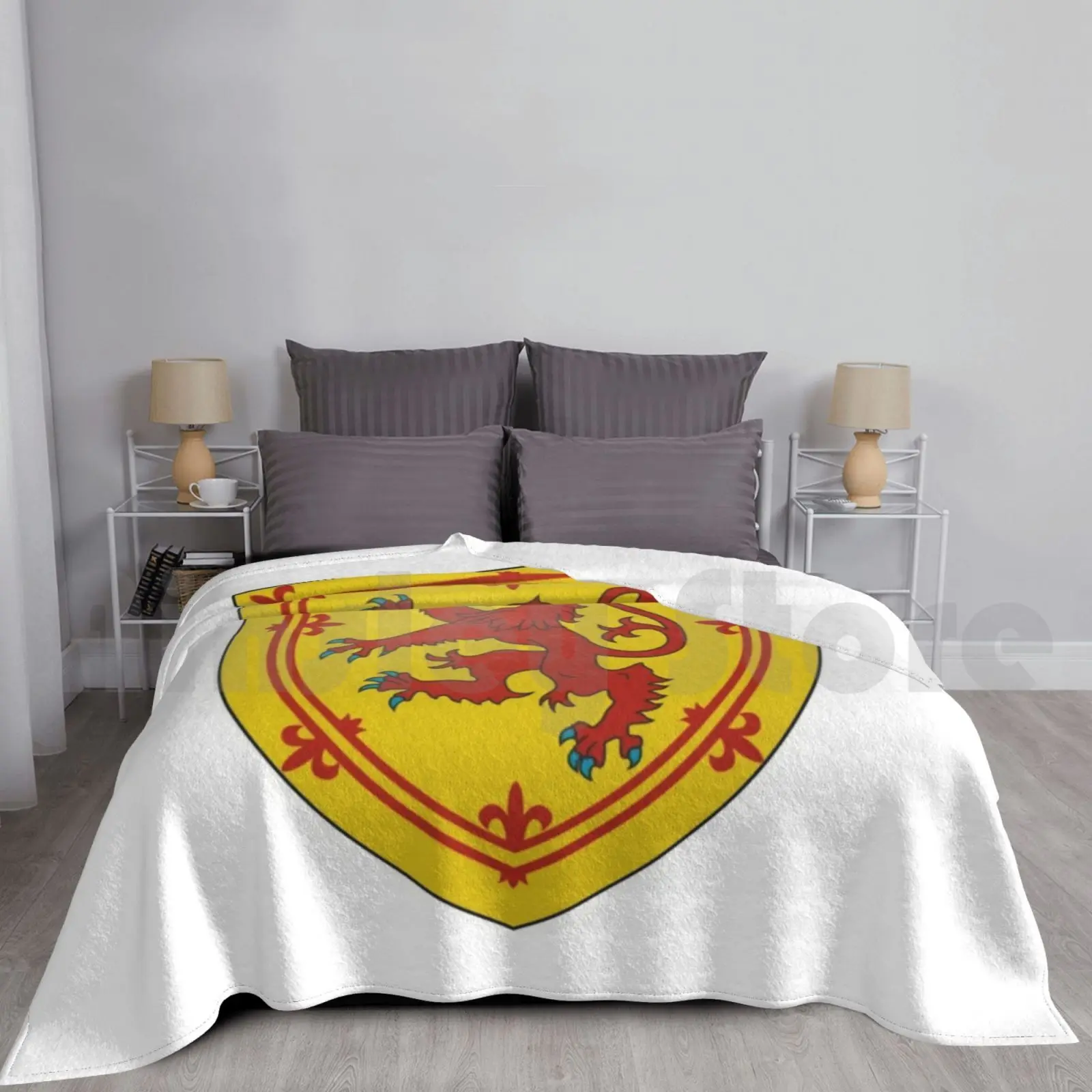 

Royal Arms Of Scotland Blanket Super Soft Warm Light Thin Scotland Royal Standard Of Scotland Royal Standard Kingdom Of