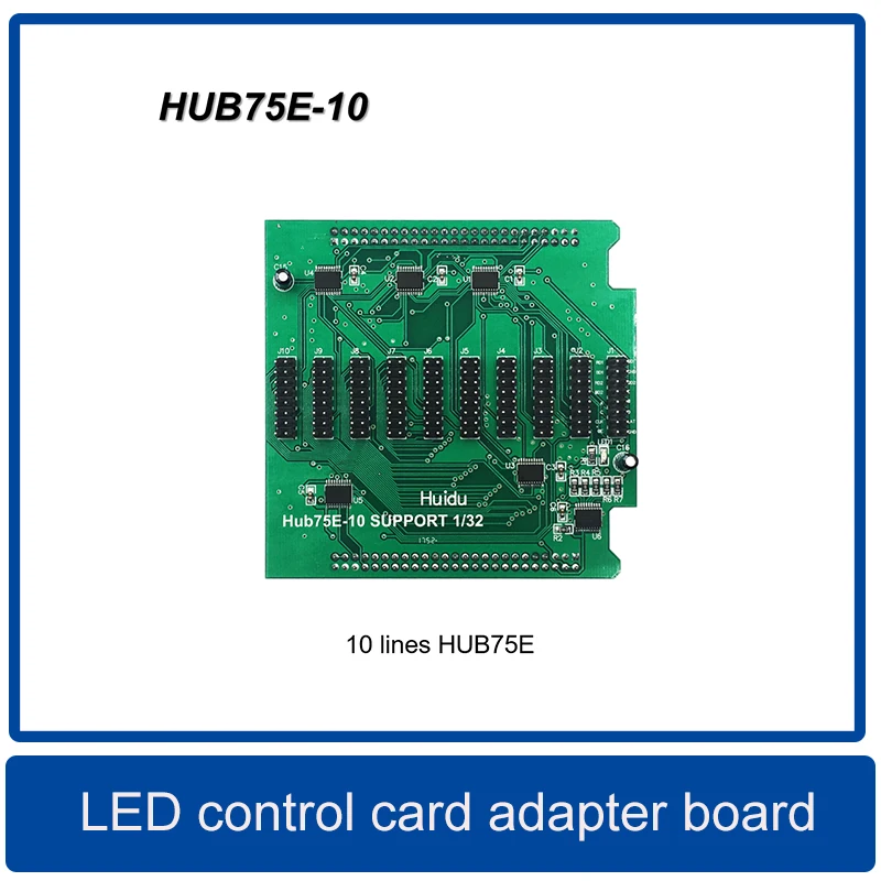 HUB75E/HUB75B/HUB08/HUB12 /HUB256-T12 وحدة عرض LED بطاقة التحكم لوحة محول ،