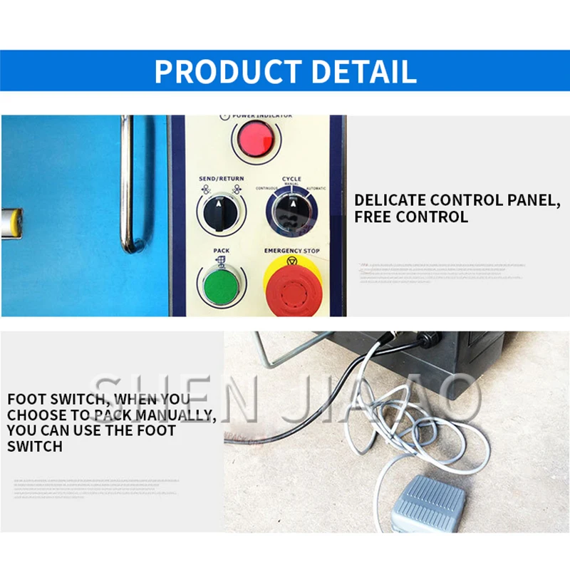 1PC KLW-201A Automatica Reggiatrice PP Cinghia Scatola di Imballaggio Macchina Automatica Reggiatrice Macchina Desktop Reggette Macchina 220V