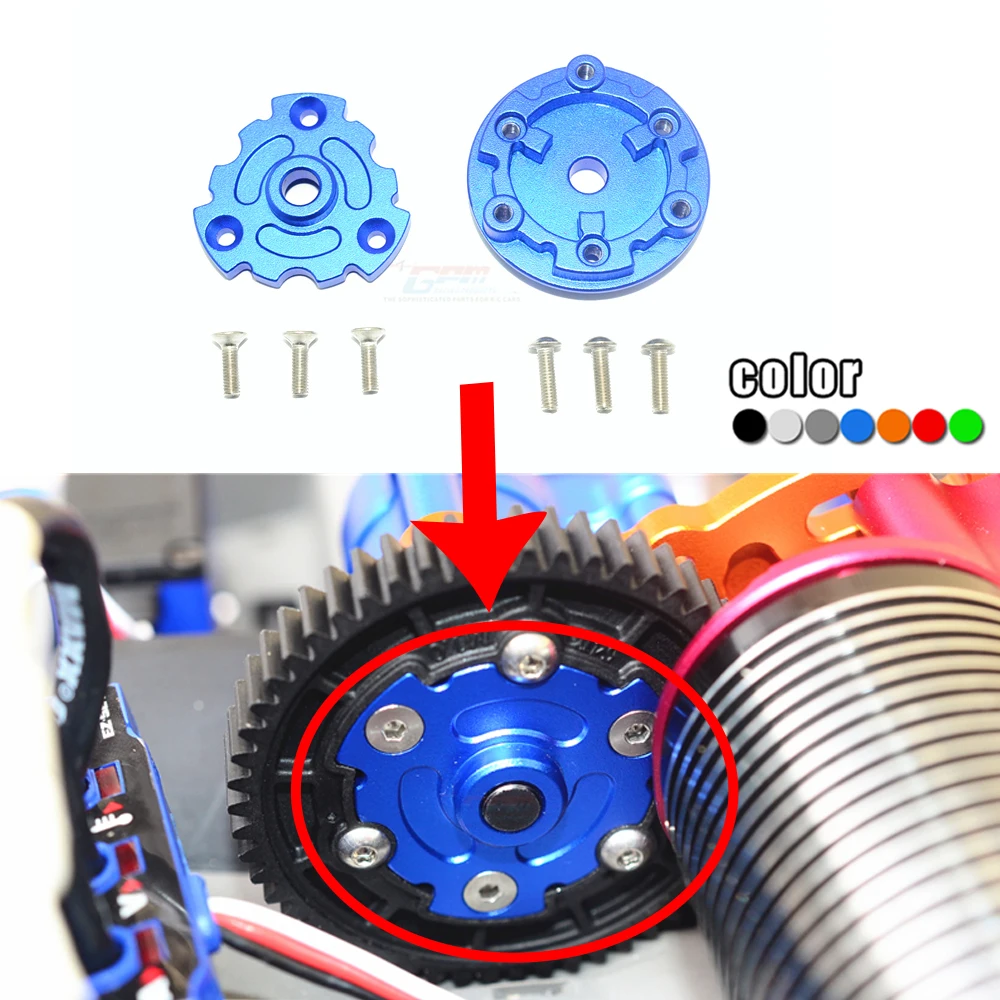 

GPM metal Aluminum alloy main gear coupler Adapter for 1/10 E-REVO 2.0 86086-4/56087-1 Monster Truck