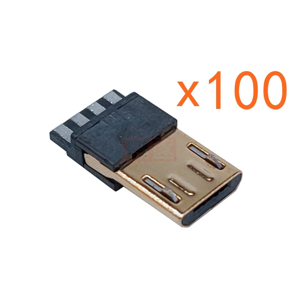 Loại Dây 6 Micro USB 5PIN Hàn Loại Nam Cắm Kết Nối Sạc 5P Đuôi Sạc Ổ Cắm Mạ Vàng