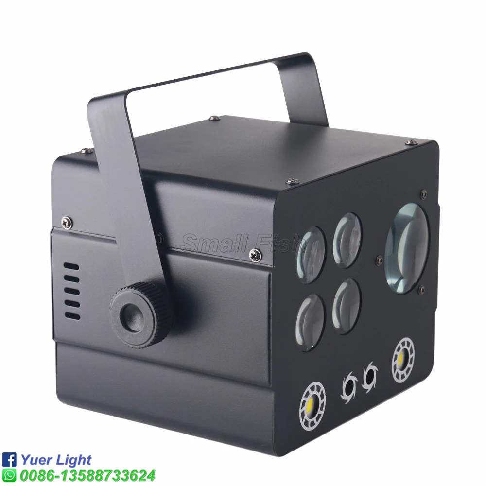 4Pcs/Lot  60W LED Disco Laser Projector Multifunction 4in1 Stage Laser Strobe Sound Control Party Holiday Stage Lighting Effect