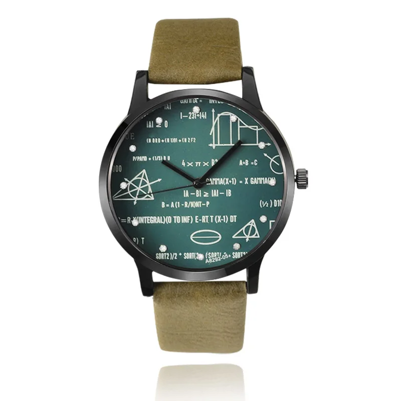 Miler orologi da uomo moda geometrica modello matematico orologio Casual orologi sportivi orologio da studente Relogio Masculino Montre Homme