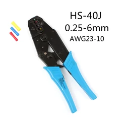 NEW Model HS-30J HS-40J crimping plier 1-6.0mm2 DIE SETS good quality EUROP STYLE ratchet crimping tool