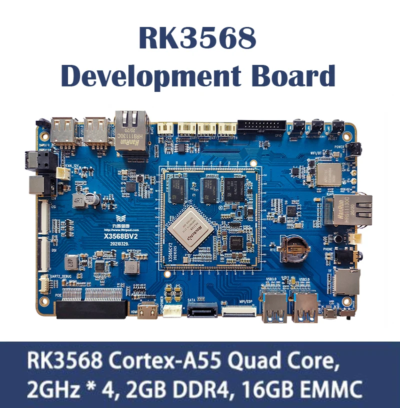 RK3568 Develop Board Rockchip X3568 Core-Board Cortex A55 Industy Control NPU Android11 Linux AI For IOT Smart NVR Beyond RK3399