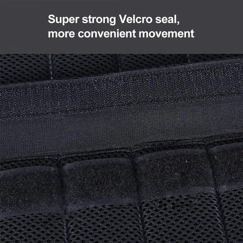 15KG 30KG Loading Weight Vest Adjustable Weights Jacket Breathable Shockproof with Multi Pockets For Running Weight Lifting