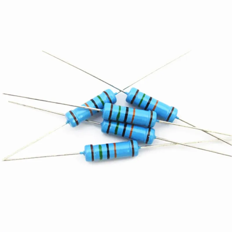 

10pcs 3W Metal film resistor 1% 1R ~ 1M 1R 4.7R 10R 22R 33R 47R 1K 4.7K 10K 100K 1 4.7 10 22 33 47 4K7 ohm