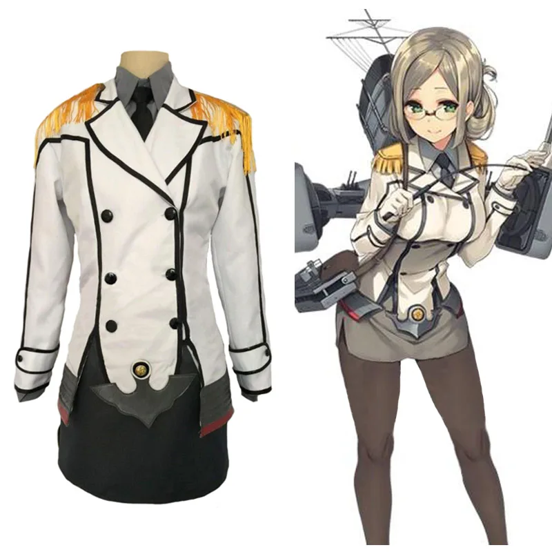 

Kantai Collection Katori Cosplay Costume Full Set Women's Halloween Party Costume Custom Made Any Size