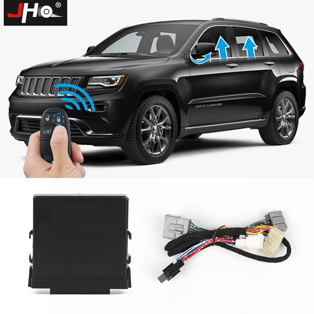 JHO Automatic 4-Door Car Power Window Closer Module Kit For Jeep Grand Cherokee 2014-2020 15 2016 17 2018 2019 WK2 Accessories