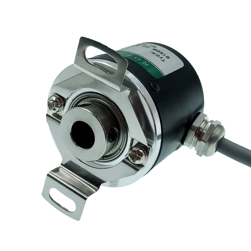 

Photoelectric rotary encoder 8mm hollow shaft through 600 pulse ABZ three-phase 5-24V