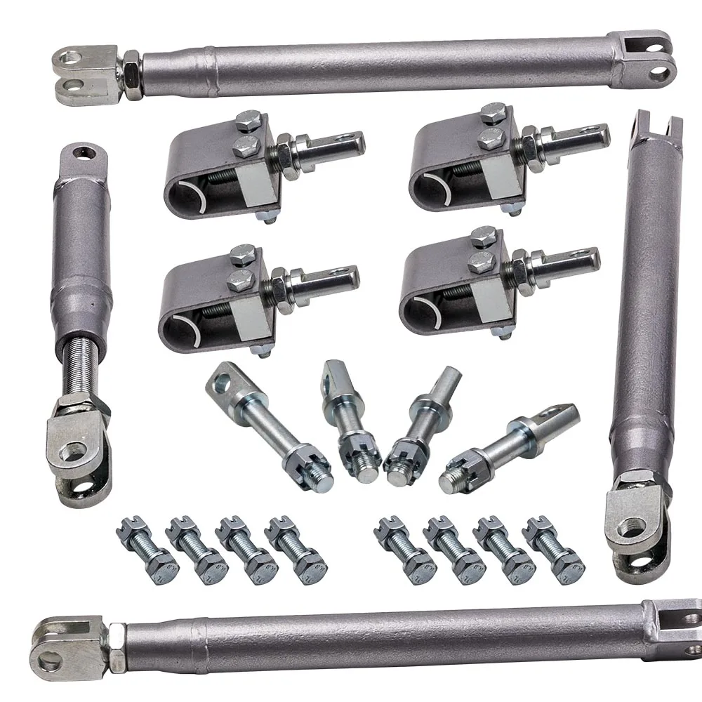 

maxpeedingrods Universal Sidecar Installation Kit For Harley Indian Honda 3 long struts 1 Short