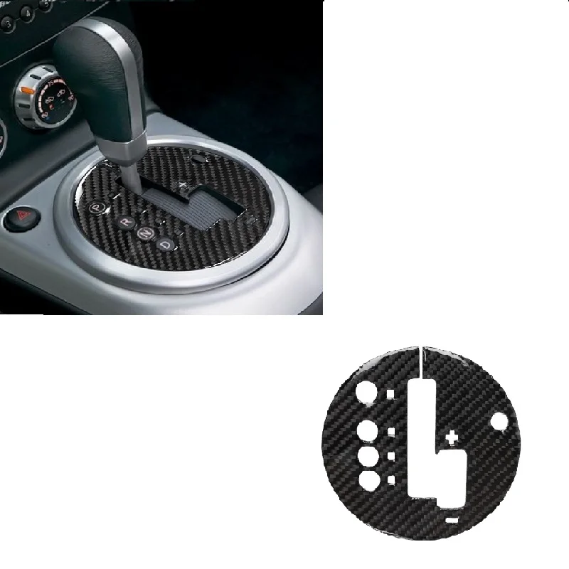 Carbon Fiber Modified Car Accessories Fit For Nissan 350Z Z33 2003-2009 Automatic Shifter Insert Surround Gear Shift Panel LHD