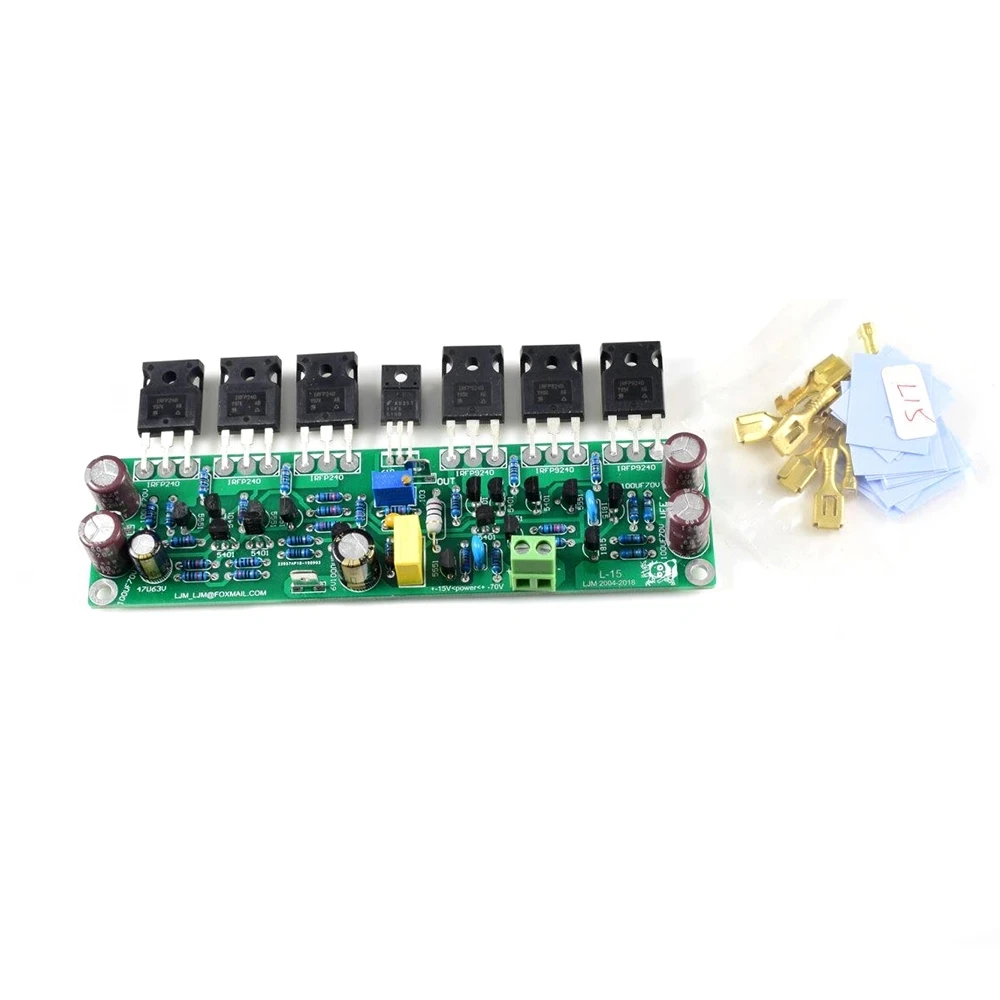 

1pcs L15 FET 150W 300W 600W Mono Assembled Power Amplifier Board w/ IRFP240 IRFP9240 by LJM