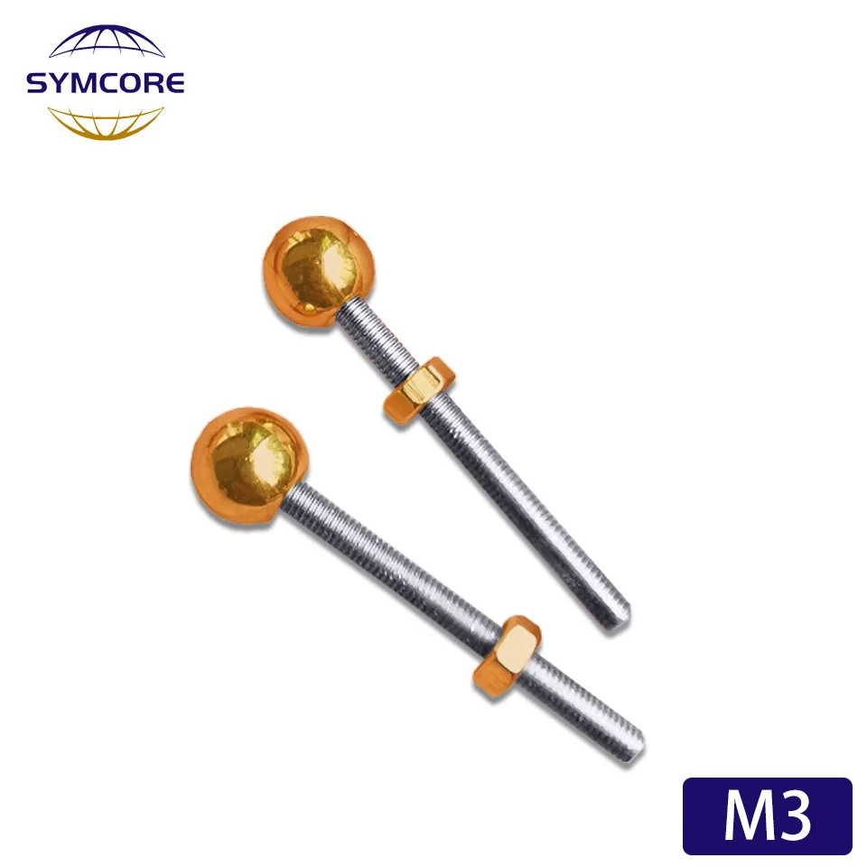 5Pcs M3 Inner Thread Nut Bald Nut Gold Ball Cap Connection Length 15mm 25mm 35mm Screw Hollow Tube Nut Lighting Accessories