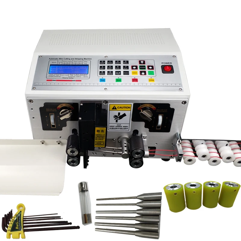 

HS-BX01 2 Line Wire Cutting and Stripping Machine With 2.5mm2 Cable Peeling Stripping Cutting Automatic Wire Stripping Machine