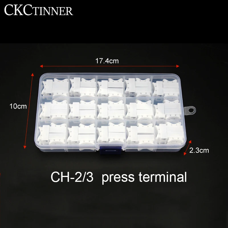 Set of box CH2  CH3 Electrical Cable Connectors  Quick Splice Lock Wire Terminals  Connector No Welding Led Cable Clamp Terminal