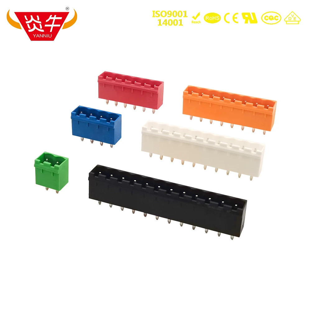 50Pcs KF2EDGVC 5.08 2P ~ 12P PCB CONNECTOR PLUG-IN TEMINAL BLOCK 2EDGVC 5.08mm 2PIN ~ 12PIN MSTBVA 2,5 G 1758018 PHOENIX  KEFA