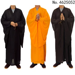 5 Colors Zen Buddhist Robe Lay Monk Meditation Gown Monk Training Uniform Suit Lay Buddhist Clothes Set