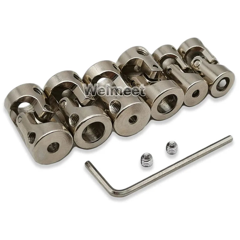 2.3/3/3.17/4/5/6/8mm Metal Universal Joint Coupling Boat Car Model Shaft Coupler Motor Connector 1 2.3/3/3.17/4/5/6/8mm Metal Universal Joint Coupling Boat Car Model Shaft Coupler Motor Connector 1