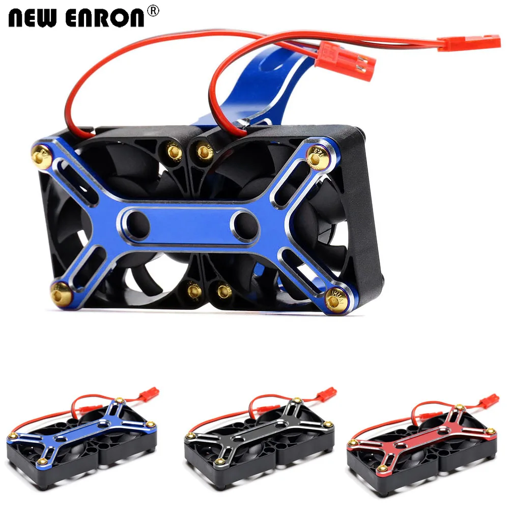 Novo enron liga de alumínio e plástico 4985 1717 tampa do ventilador de refrigeração do motor dissipador de calor para 1/5 rc carro traxxas X-MAXX 6s 8s arrma