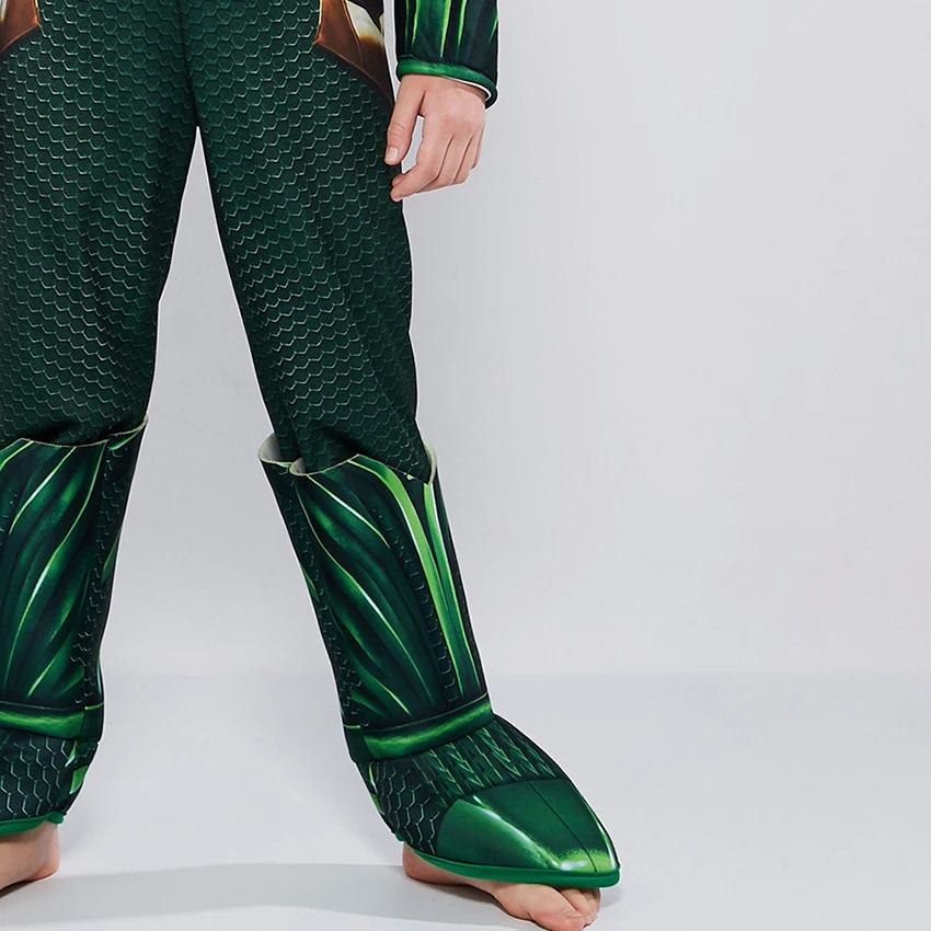 Aquaman kostiumy Superhero gąbka Muscle Masquerade Cosplay Anime Halloween kostiumy dla dzieci Superhero kombinezony karnawałowa sukienka