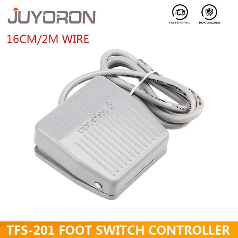 TFS-201 Footswitch Foot Momentary Control Switch for Medical Equipment Electric Pedal Grey NO NC SPDT Foot Switch Controller