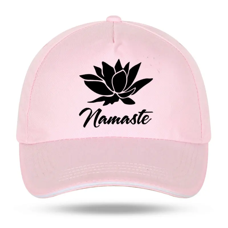 2021 New Men Women NAMASTE Print Casual Funny Baseball Caps for Hip Hop Cotton Trucker Cap Bone Dad Hats