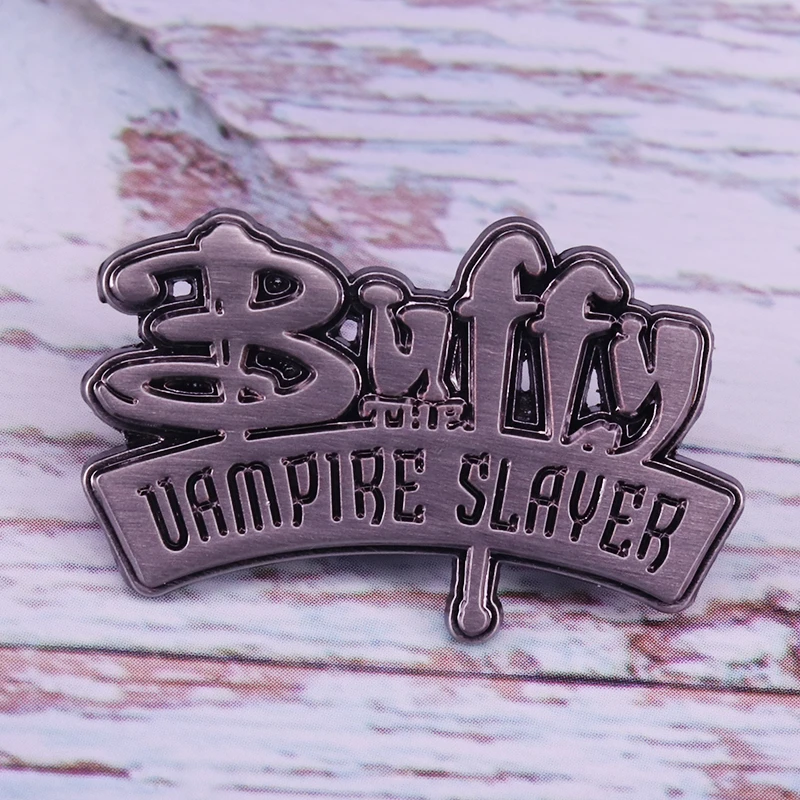 Buffy The Vampire Slayer brooch retro  90s cool TV Show jewelry