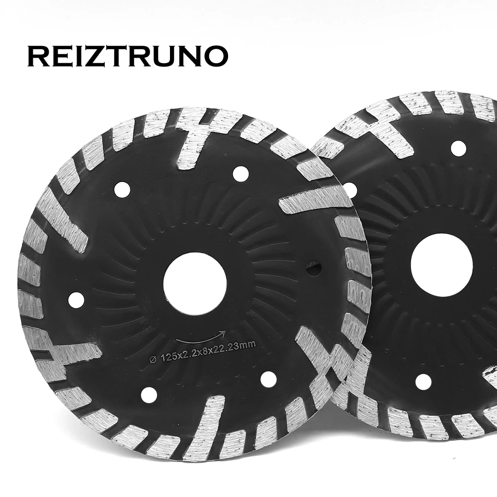 Reiztruno 125 ミリメートル波コアターボダイヤモンド鋸刃ウェット/ドライ円形鋸刃グラインダー-コンクリート石石工と材料