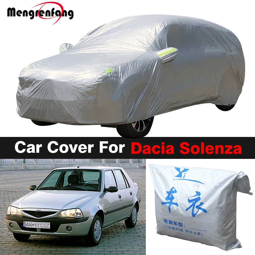 Full Car Cover For Dacia Solenza Outdoor Sun Shade Anti-UV Rain Fog Snow Resistant Dust Proof Cover