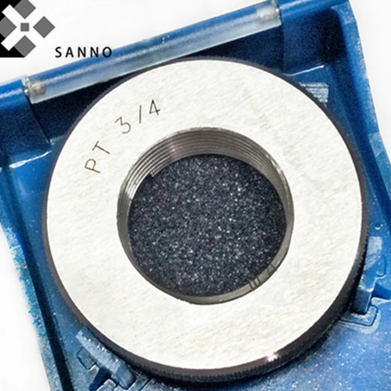 

PT1/8 - PT3 Inch JIS Standard 55 Degree Thread Ring Gauge Taper p Pipe Thread Go Nogo Ring Gauge Measuring Tool