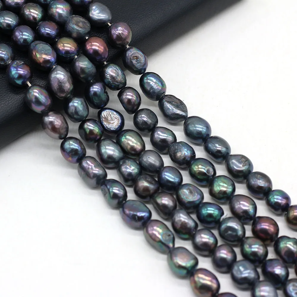 

100%Natural Freshwater Black Pearl Beads Irregular Shape Spacer Loose For Jewelry Making DIY Charm Bracelet Necklace Accessories