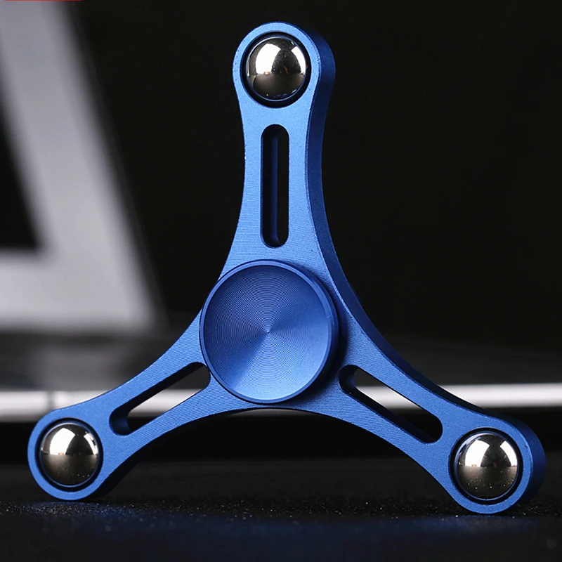 Juguete divertido para niños y adultos, Spinner tri-spinner de Metal EDC, juguete de rompecabezas antiestrés