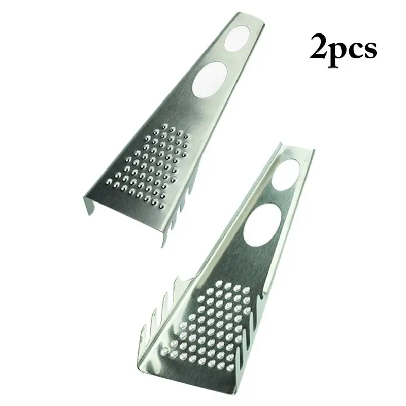 Kapmore 2Pcs Cheese Grater Multifunctional Stainless Steel Grating Utensil For Spaghetti Fruit And Vegetable Tools Cooking Tools