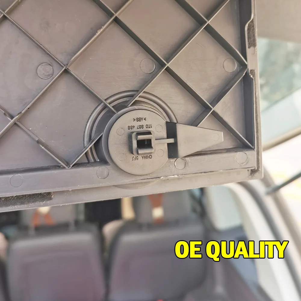 Set For VW Sharan Seat Alhambra MK2 7N 2010 - 2020 Warning Triangle Compartment Cover Bracket Turn Knob Mount Mounting Lock