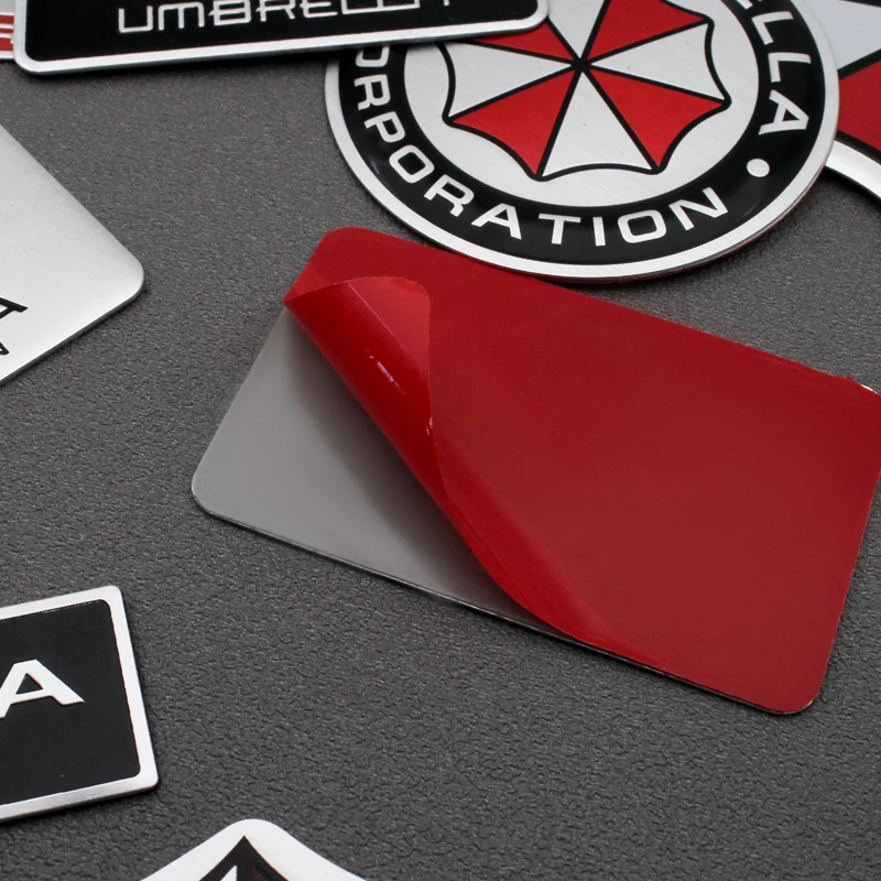 Car Styling 3D Aluminum Alloy Umbrella Corporation Car Stickers Decals Emblem Decorations Badge Auto Accessories