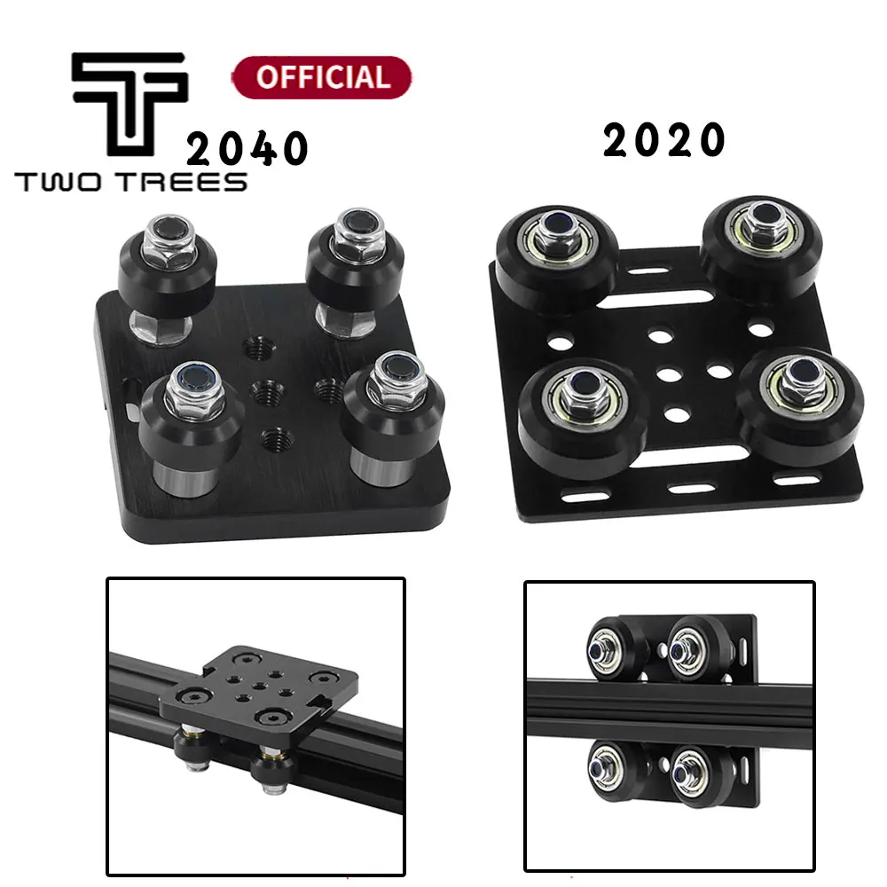 3D Printer Parts 2020 V-Openbuildd Wheels V Gantry Plat Set Special Slide Plate Pulley For 2020 /2040 V-slot Aluminum Profiles