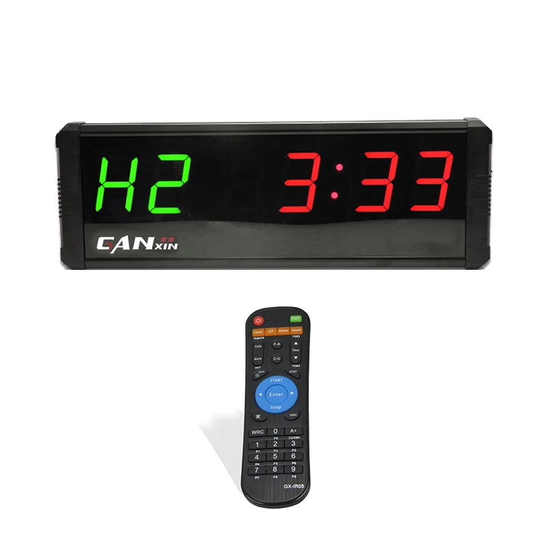 

[Ganxin]4" Plus Programmable Remote Control Portable Modern Design gym timer Led Large Fitness Timer