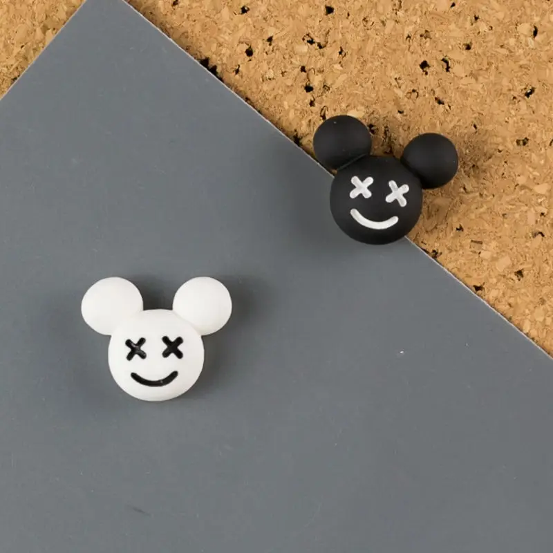 

10 pcs/lot balck and white mouse Map Pin Cork Board Thumb Tacks Pushpin Stationery Buttons Pins Office School Supplies