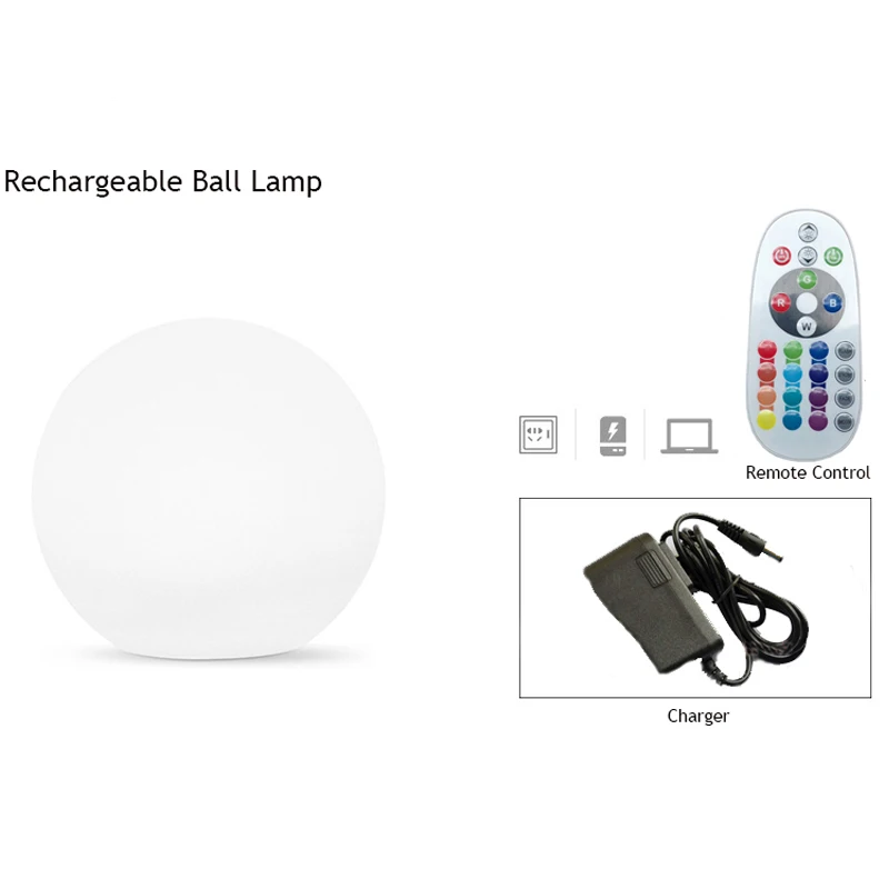 Christmas Outdoor LED Garden Ball Lights Remote Control Floor Lawn Lamp Swimming Pool Wedding Party Holiday Home Decoration