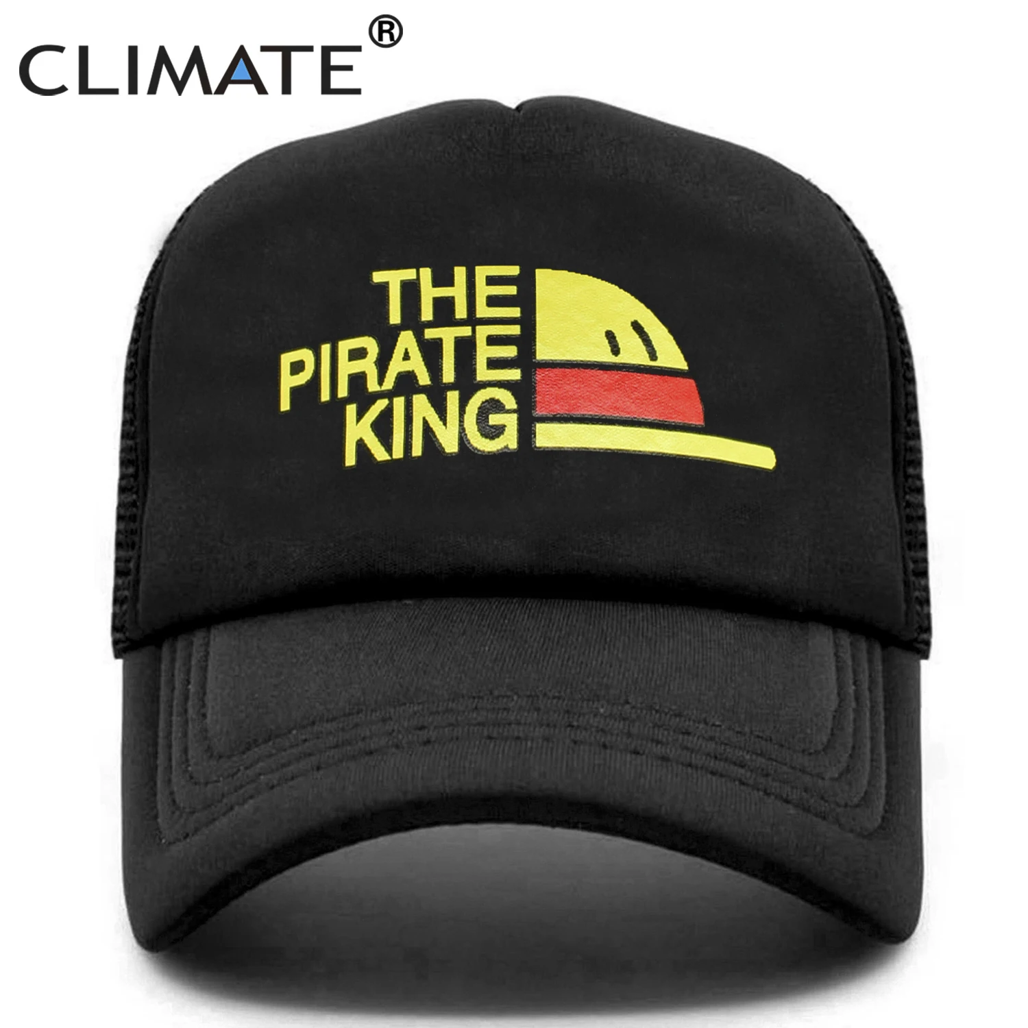 CLIMATE Luffy Cap  Luffy Hat Anime  Funny Trucker Cap Hat Hip Hop Cap Mesh Cap Hat Youth