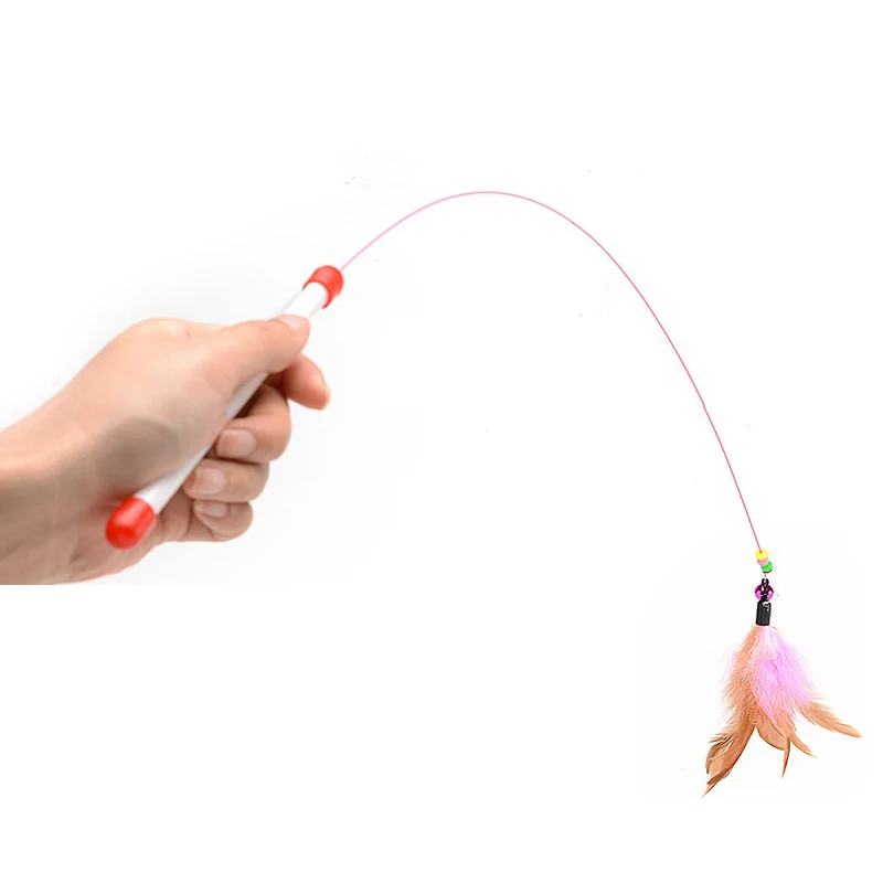 Jouet amusant en peluche pour chat, avec anneau et cloche, bonne ULélastique, accessoire de haute qualité, fournitures pour animaux de compagnie