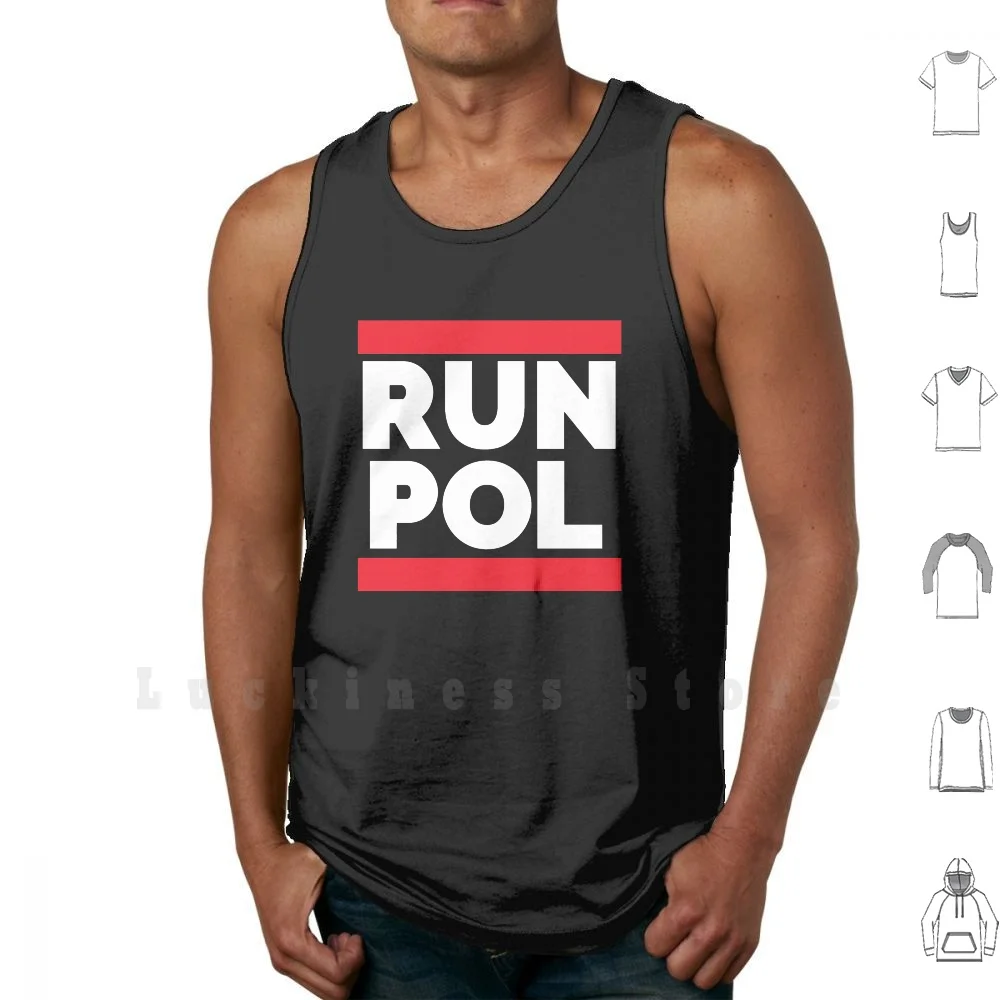 Run Pol As Poland tank tops vest sleeveless Warsaw Krakow