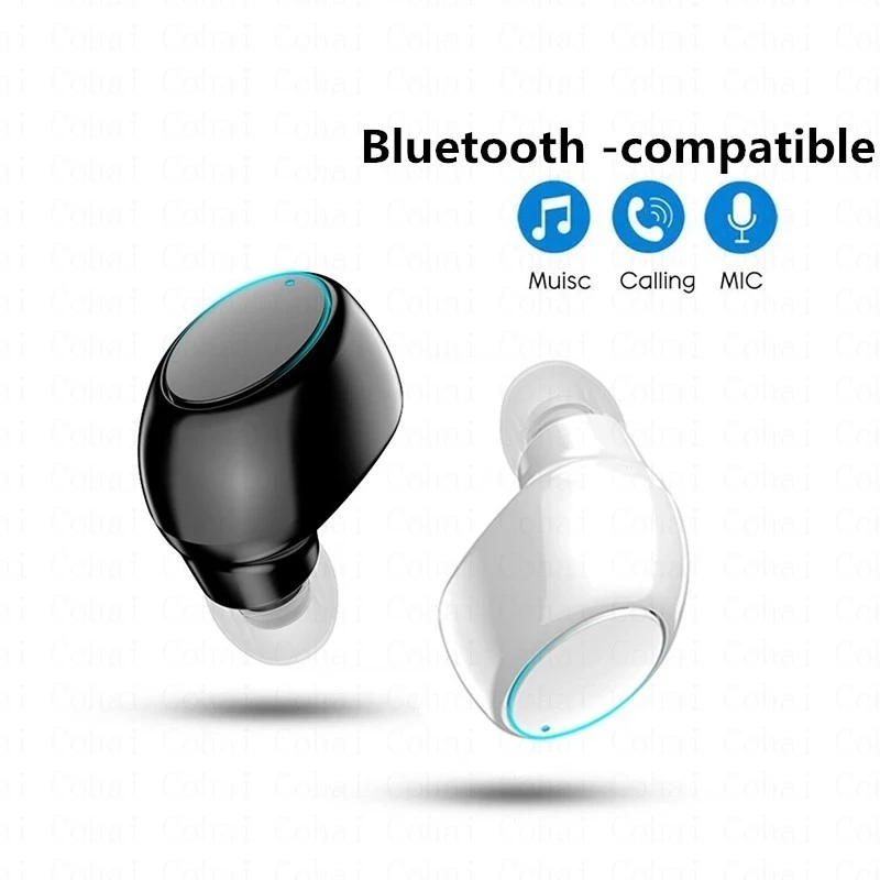 

X6 Wireless Earphone Mini 5.0 Sport Gaming Headset with Mic Wireless Earbud For Xiaomi Bluetooth Handsfree Stereo Headphones